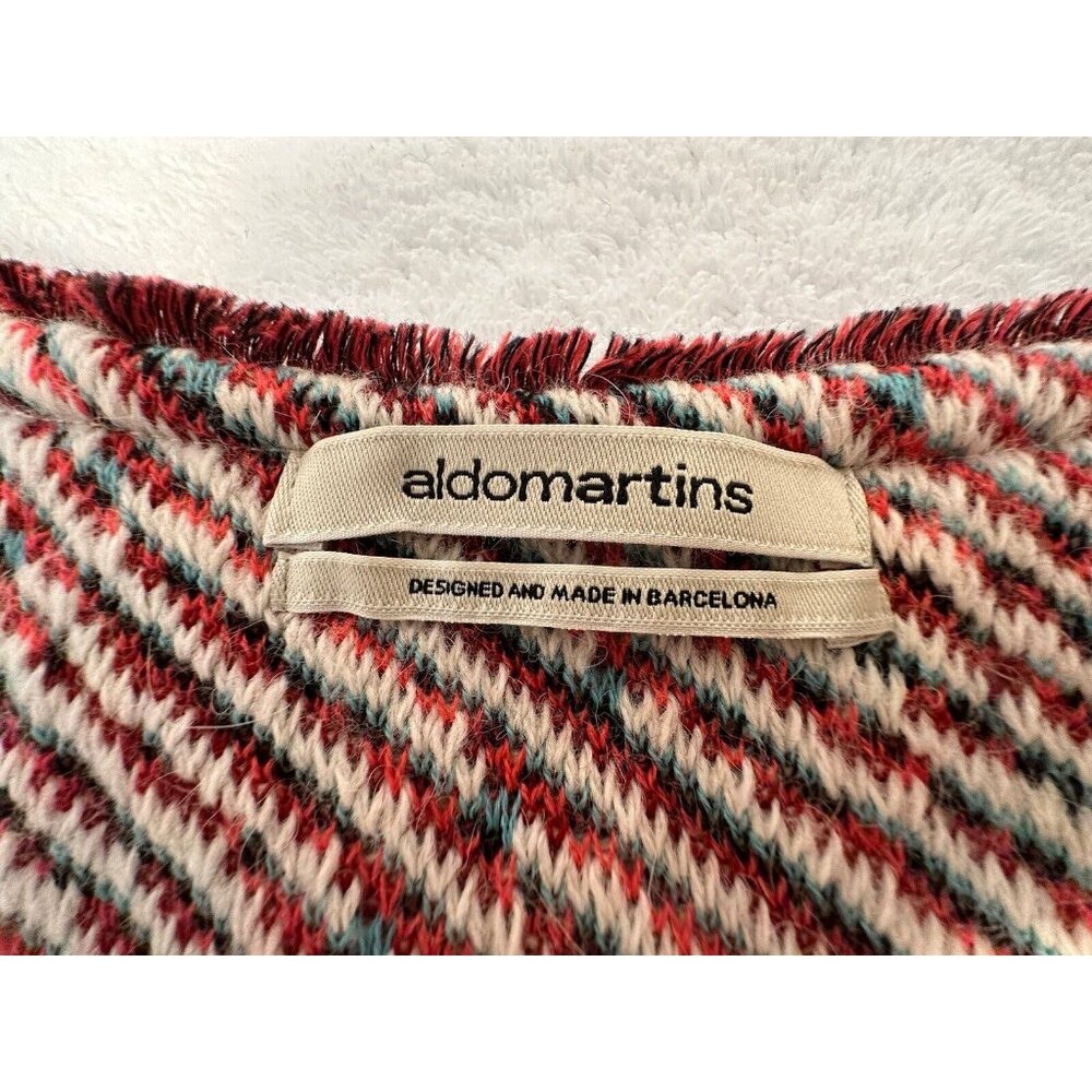 ALDO MARTINS (Anthropologie) Inverness Red Wool/Alpaca Cardigan, Size Small - Picture 6 of 14